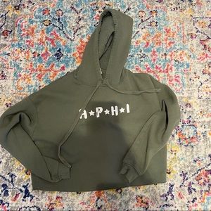 Alpha Phi cropped hoodie